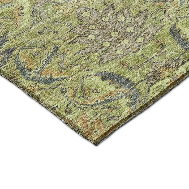 Luxury Washable Indoor/Outdoor Solace Aloe 8\' x 10\' Rug