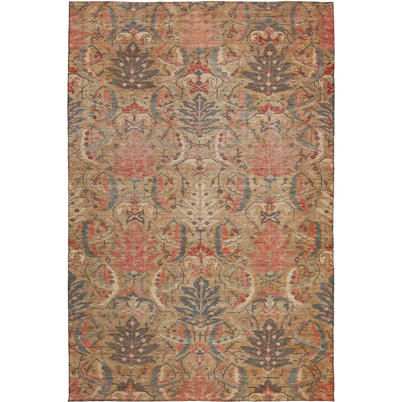 Luxury Washable Indoor/Outdoor Solace Tan 8\' x 10\' Rug