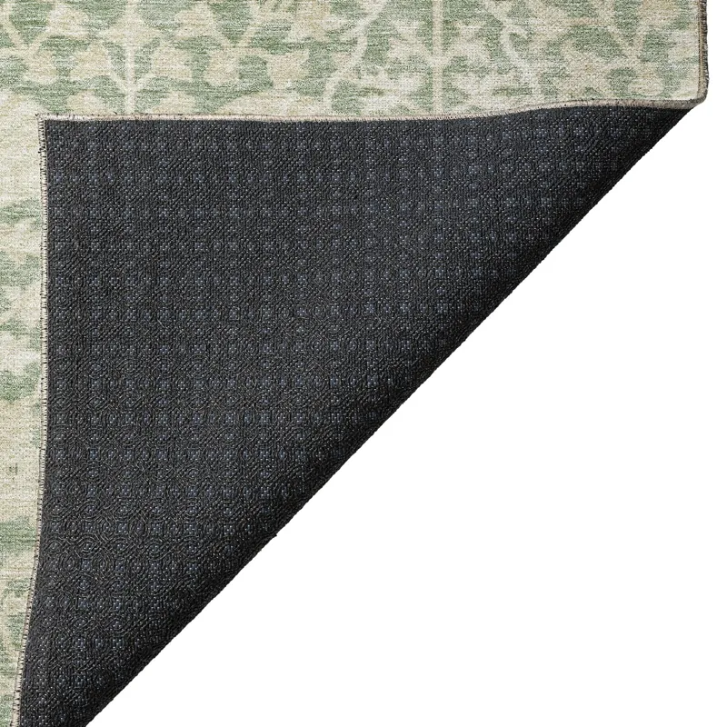 Luxury Washable Indoor/Outdoor Solace Aloe 9\' x 12\' Rug