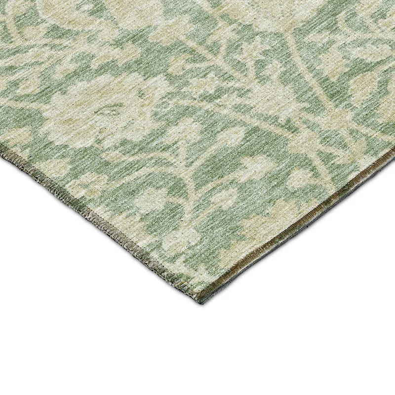 Luxury Washable Indoor/Outdoor Solace Aloe 9\' x 12\' Rug