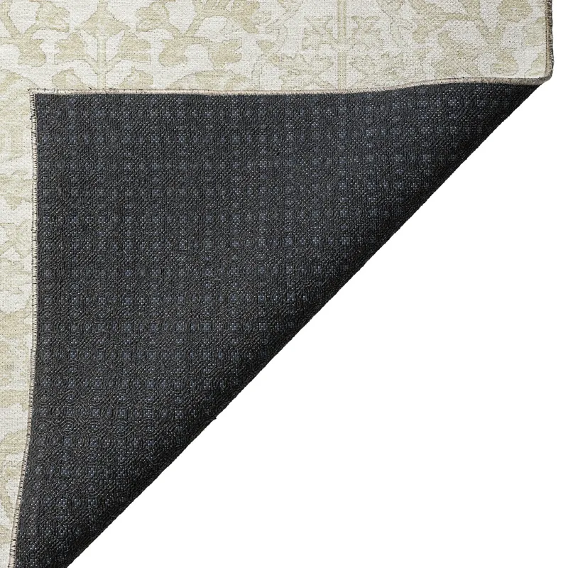 Luxury Washable Indoor/Outdoor Solace Ivory 2\'6\" x 3\'10\" Rug