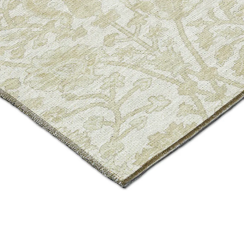 Luxury Washable Indoor/Outdoor Solace Ivory 2\'6\" x 3\'10\" Rug