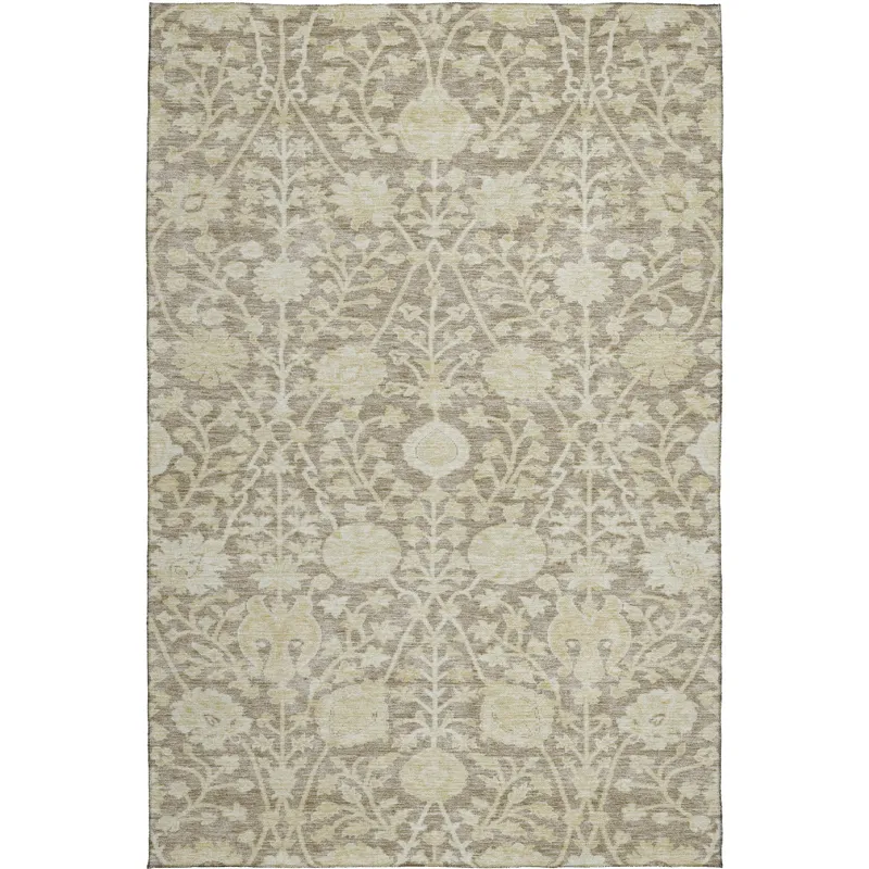 Luxury Washable Indoor/Outdoor Solace Mocha 10\' x 14\' Rug