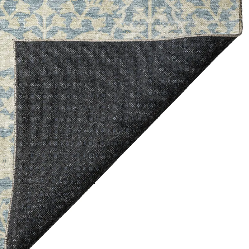 Luxury Washable Indoor/Outdoor Solace Sky 5\' x 7\'6\" Rug