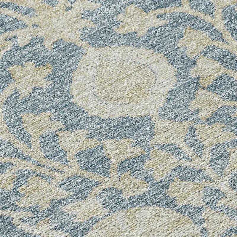 Luxury Washable Indoor/Outdoor Solace Sky 5\' x 7\'6\" Rug