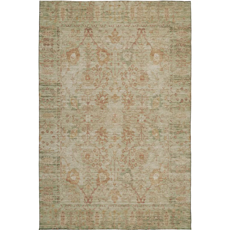 Luxury Washable Indoor/Outdoor Solace Beige 5\' x 7\'6\" Rug