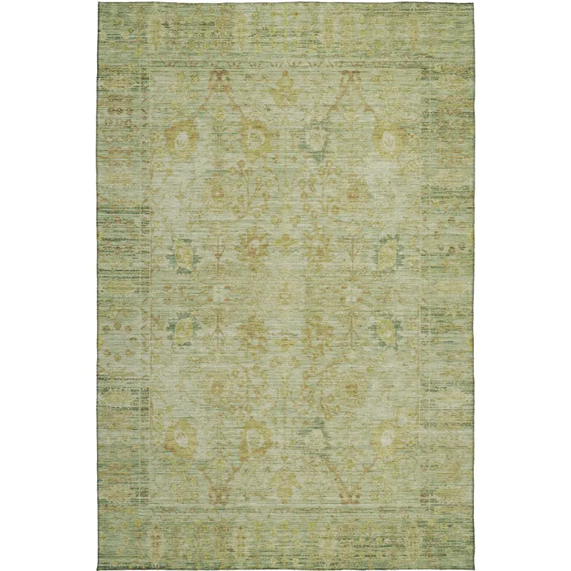 Luxury Washable Indoor/Outdoor Solace Sage 2\'6\" x 3\'10\" Rug