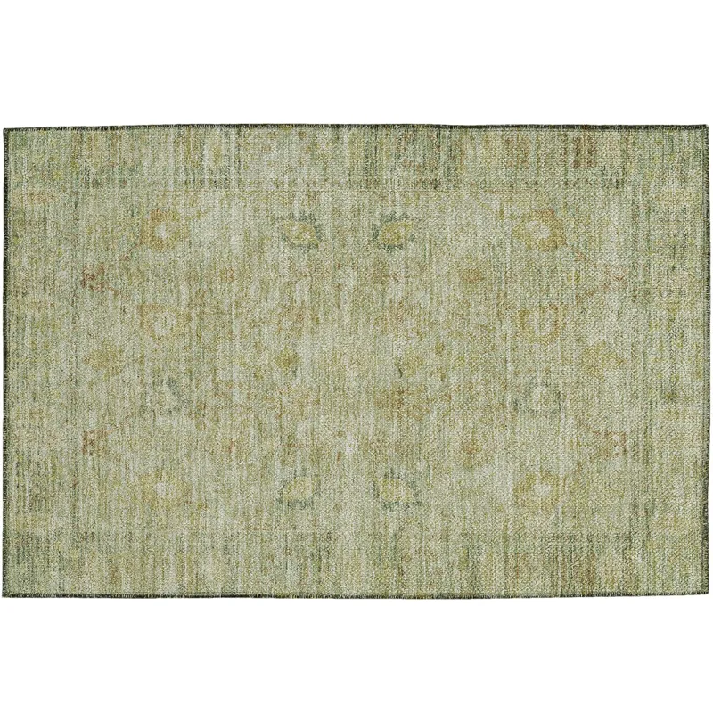 Luxury Washable Indoor/Outdoor Solace Sage 1\'8\" x 2\'6\" Rug