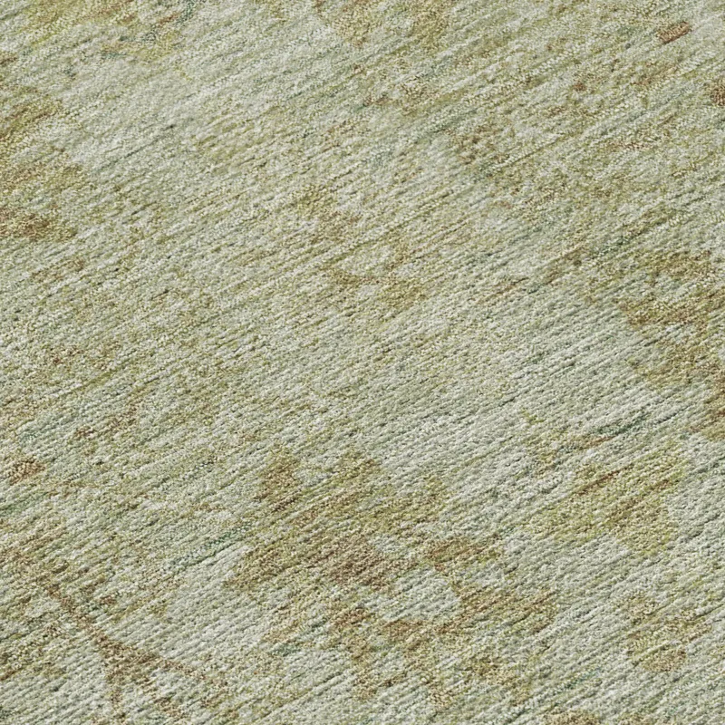 Luxury Washable Indoor/Outdoor Solace Sage 2\'6\" x 3\'10\" Rug
