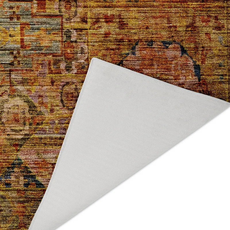 Indoor/Outdoor Silk Road Curry 2\'6\" x 3\'10\" Rug