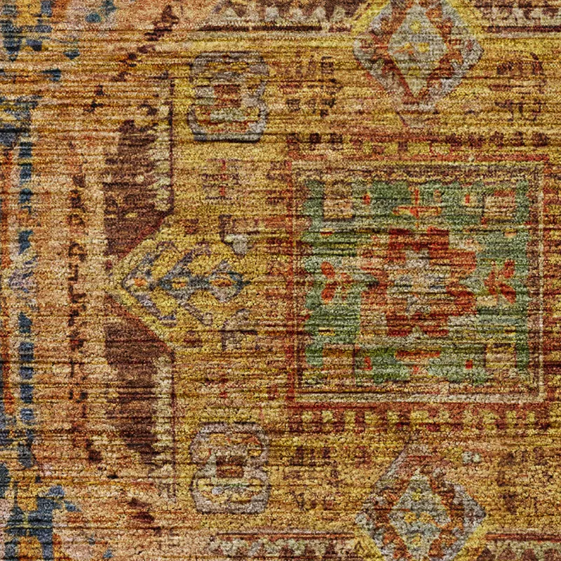 Indoor/Outdoor Silk Road Curry 2\'6\" x 3\'10\" Rug