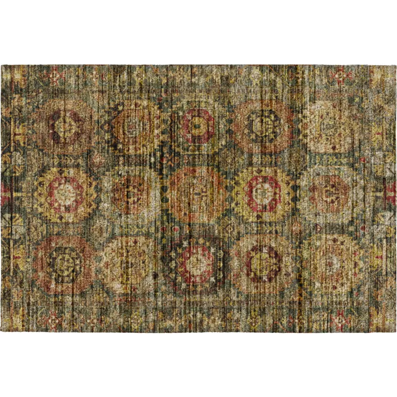 Indoor/Outdoor Silk Road Fern 1\'8\" x 2\'6\" Rug