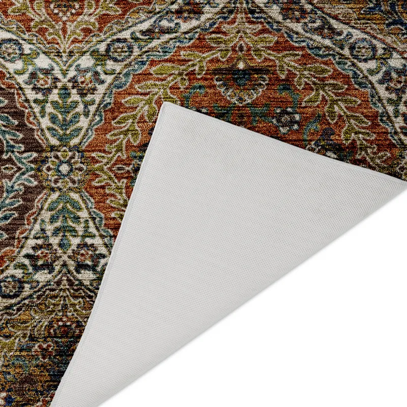 Indoor/Outdoor Silk Road Multi 6\'6\" x 9\'6\" Rug