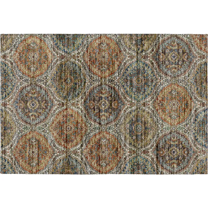 Indoor/Outdoor Silk Road Multi 1\'8\" x 2\'6\" Rug