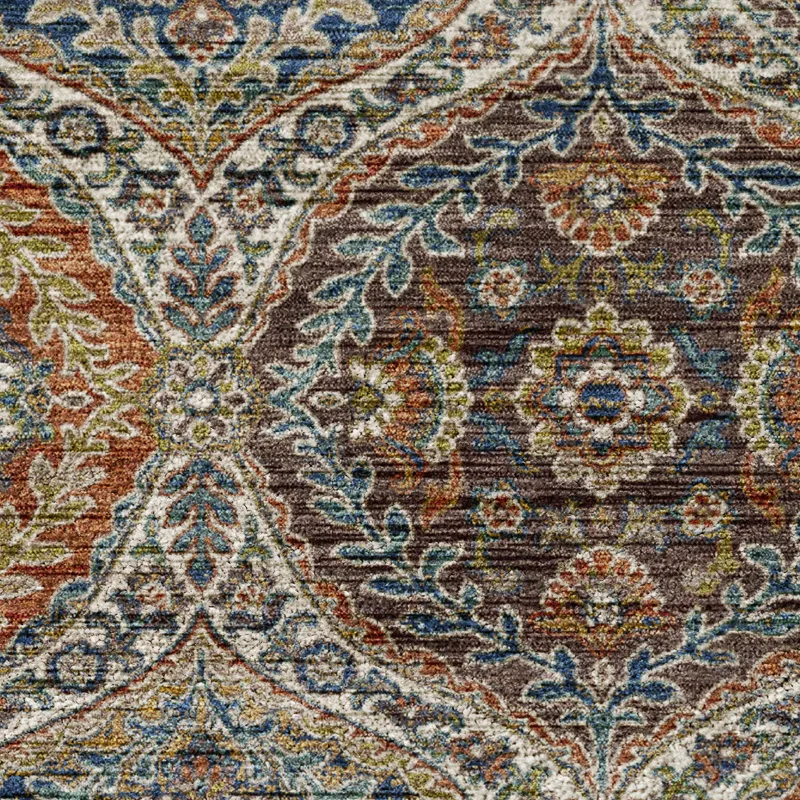 Indoor/Outdoor Silk Road Multi 6\'6\" x 9\'6\" Rug