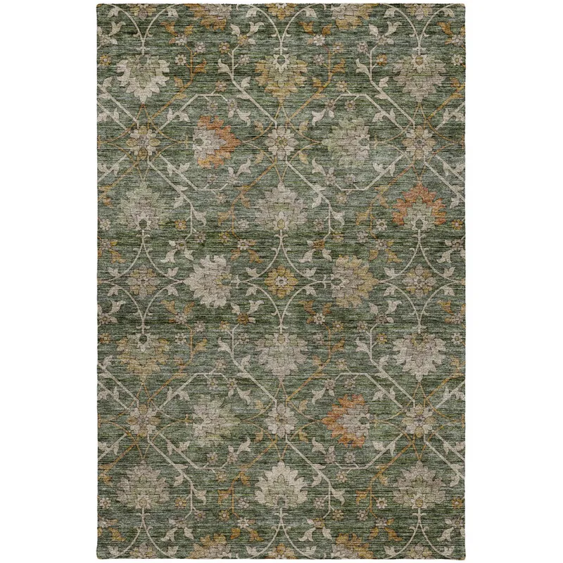 Indoor/Outdoor Silk Road Basil 2\'6\" x 3\'10\" Rug