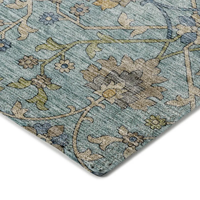 Indoor/Outdoor Silk Road Denim 8\' x 10\' Rug