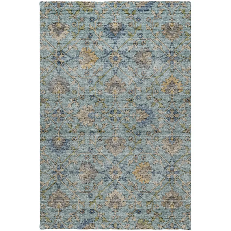 Indoor/Outdoor Silk Road Denim 8\' x 10\' Rug