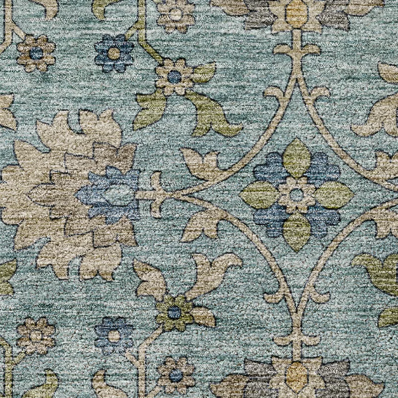 Indoor/Outdoor Silk Road Denim 8\' x 10\' Rug