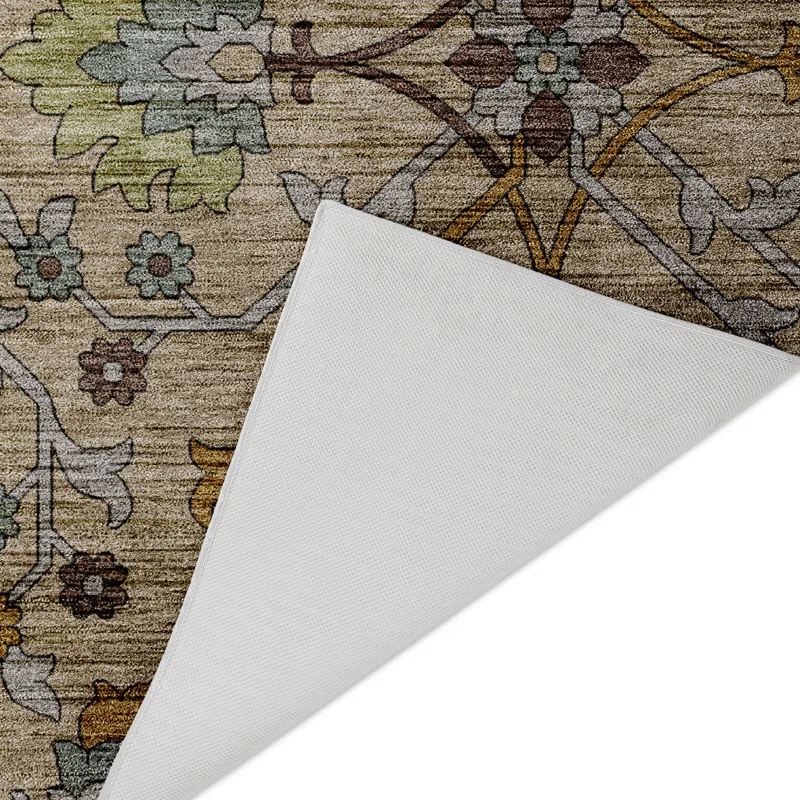 Indoor/Outdoor Silk Road Flax 1\'8\" x 2\'6\" Rug