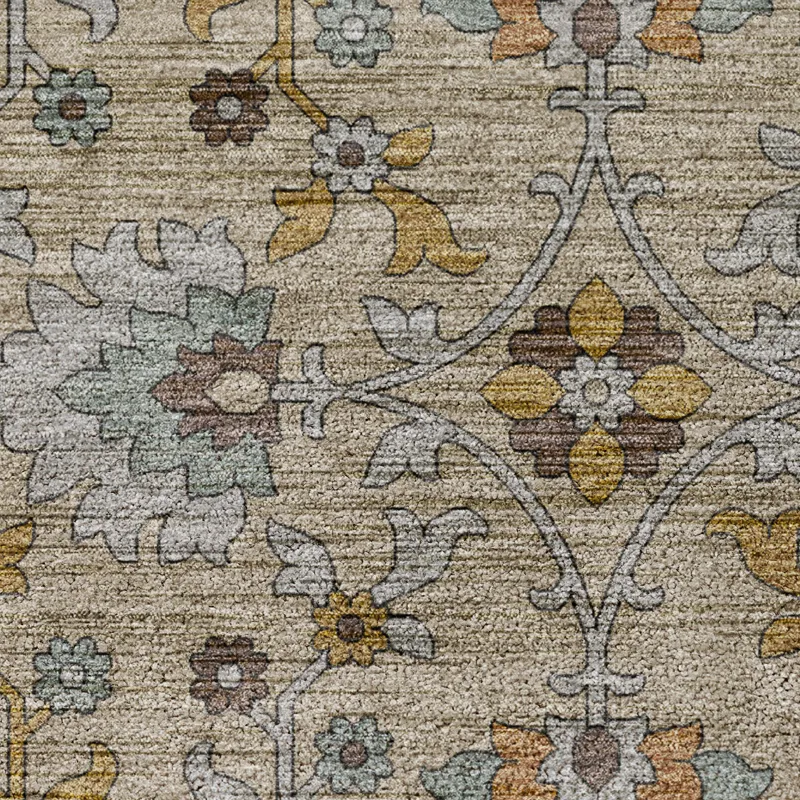 Indoor/Outdoor Silk Road Flax 1\'8\" x 2\'6\" Rug