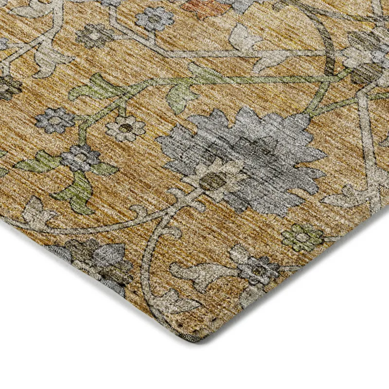 Indoor/Outdoor Silk Road Saffron 10\' x 14\' Rug