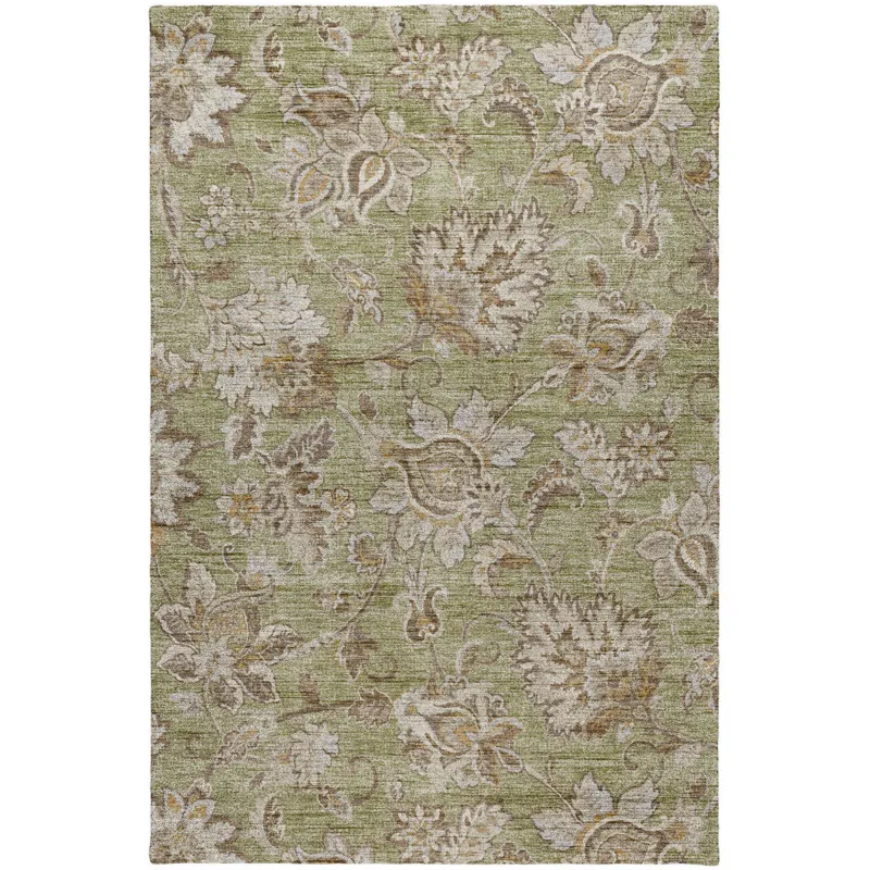 Indoor/Outdoor Silk Road Aloe 9\' x 12\' Rug