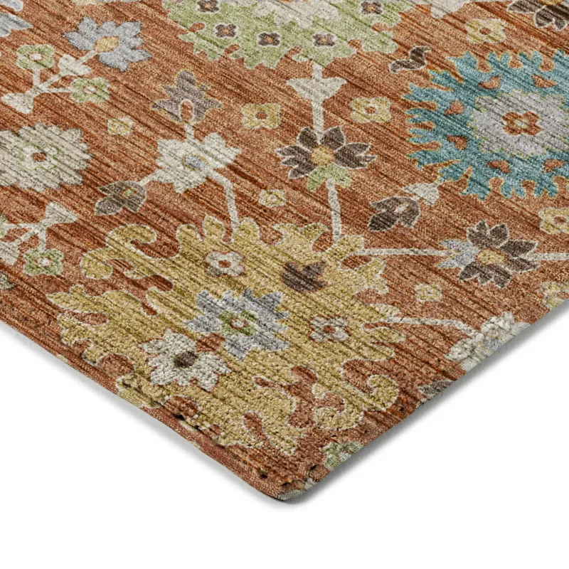 Indoor/Outdoor Silk Road Cayenne 6\'6\" x 9\'6\" Rug