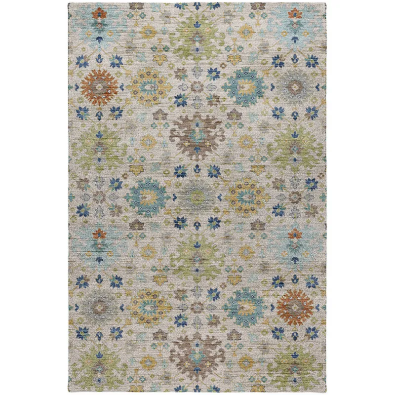 Indoor/Outdoor Silk Road Ivory 9\' x 12\' Rug