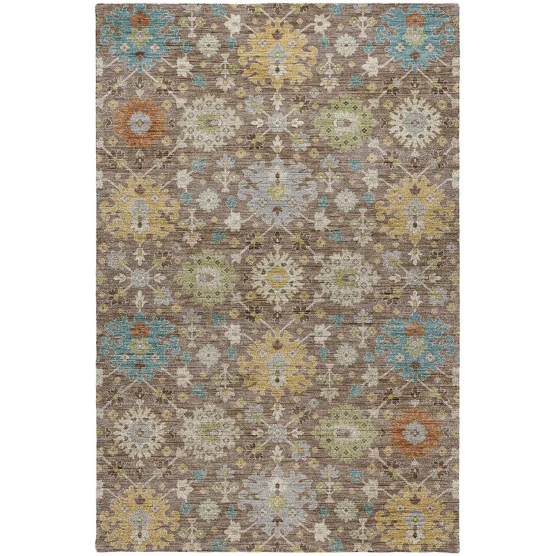 Indoor/Outdoor Silk Road Mocha 3\' x 5\' Rug