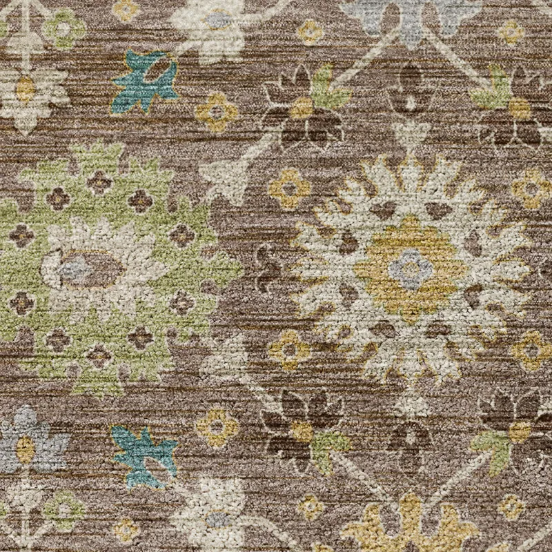 Indoor/Outdoor Silk Road Mocha 3\' x 5\' Rug