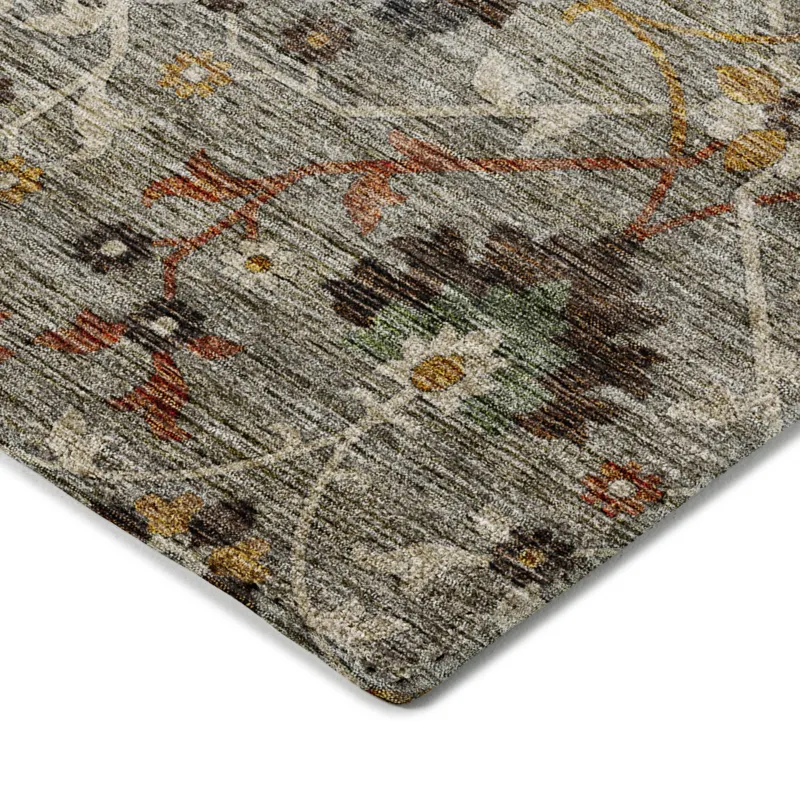 Indoor/Outdoor Silk Road Pewter 10\' x 14\' Rug