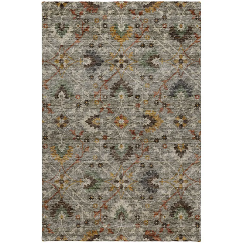 Indoor/Outdoor Silk Road Pewter 10\' x 14\' Rug
