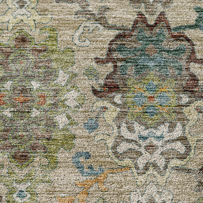 Indoor/Outdoor Silk Road Aqua 5\' x 7\'6\" Rug