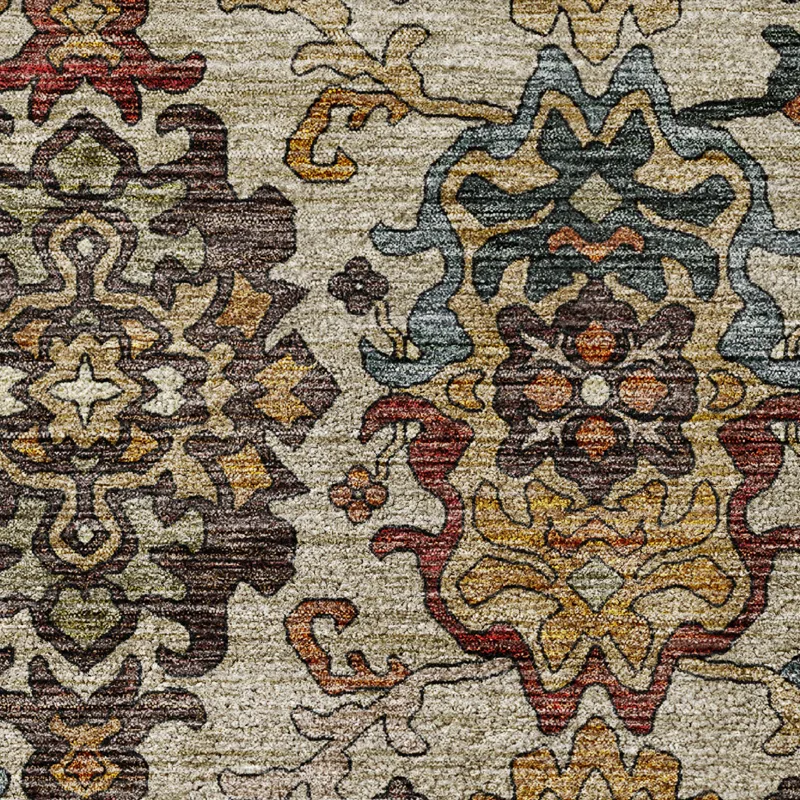 Indoor/Outdoor Silk Road Copper 6\'6\" x 9\'6\" Rug