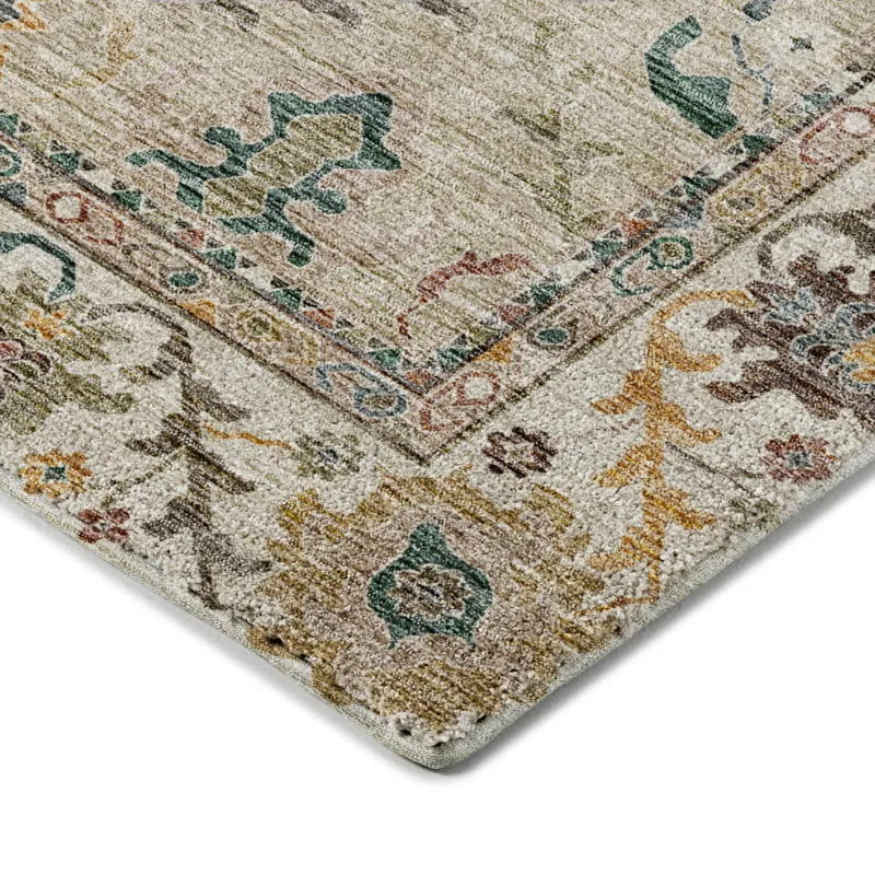 Indoor/Outdoor Silk Road Putty 8\' x 10\' Rug