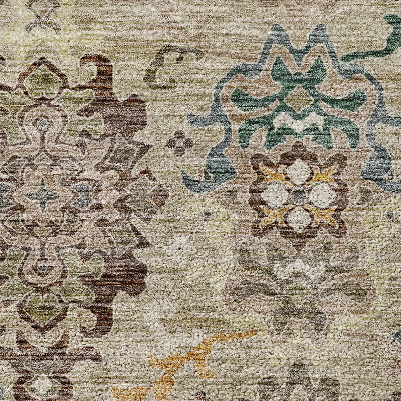 Indoor/Outdoor Silk Road Putty 8\' x 10\' Rug