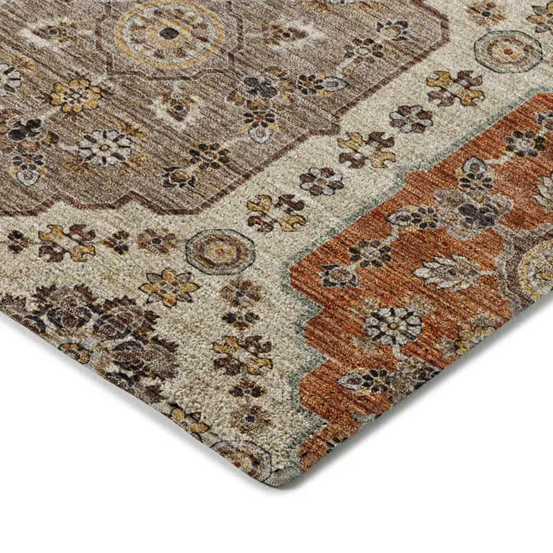 Indoor/Outdoor Silk Road Linen 5\' x 7\'6\" Rug