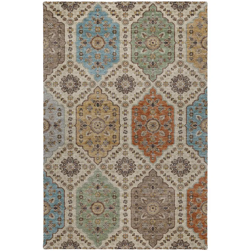 Indoor/Outdoor Silk Road Linen 5\' x 7\'6\" Rug