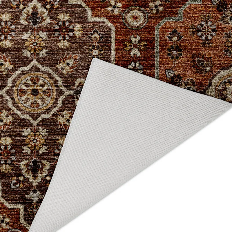 Indoor/Outdoor Silk Road Paprika 6\'6\" x 9\'6\" Rug