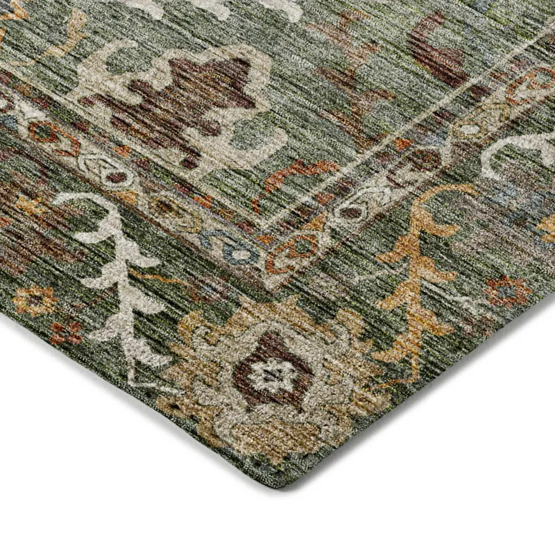 Indoor/Outdoor Silk Road Basil 2\'6\" x 3\'10\" Rug