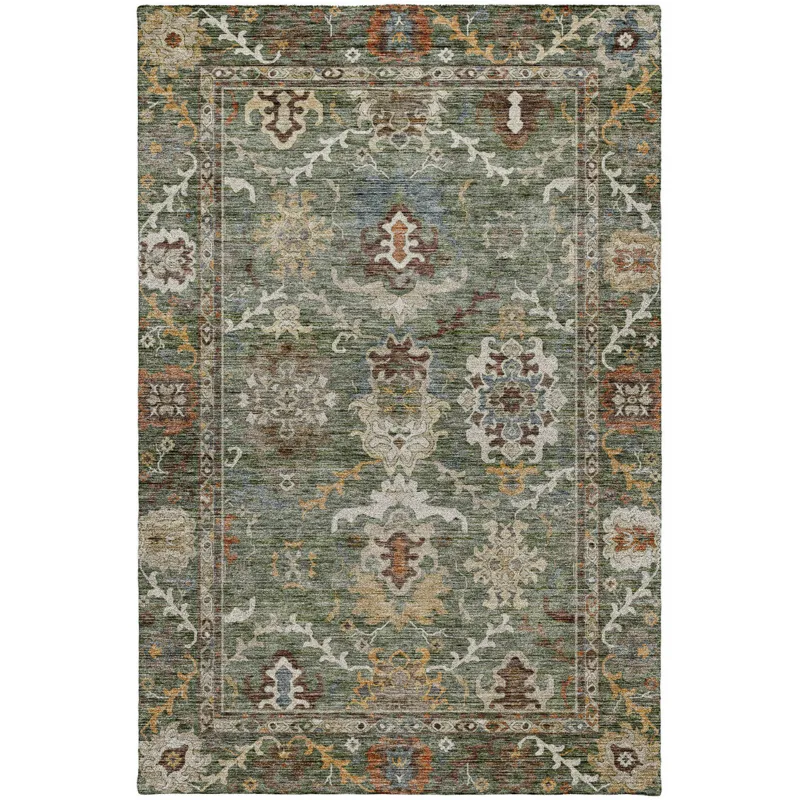 Indoor/Outdoor Silk Road Basil 2\'6\" x 3\'10\" Rug