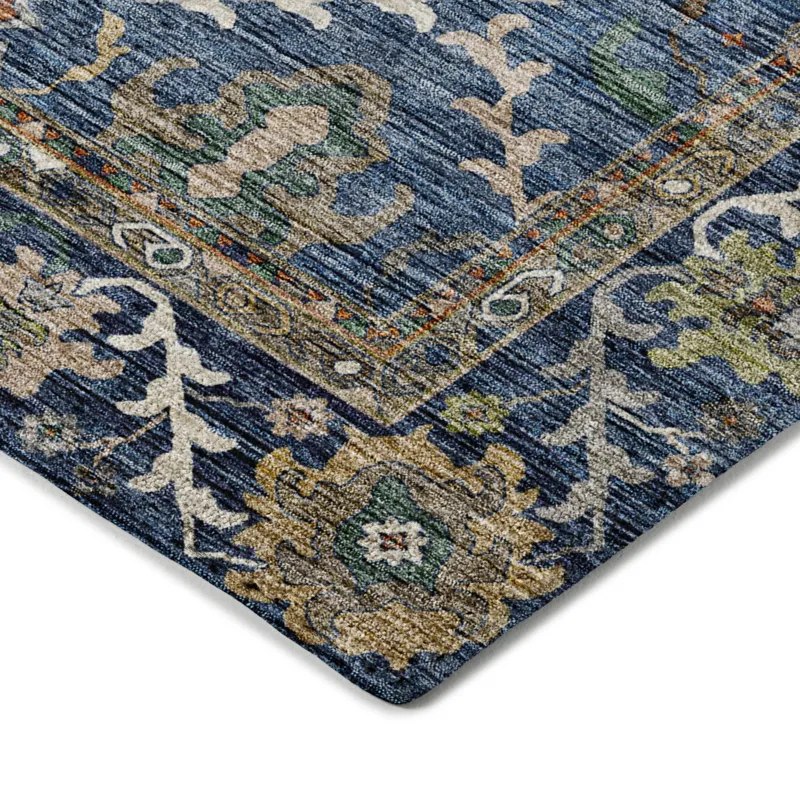 Indoor/Outdoor Silk Road Navy 2\'6\" x 3\'10\" Rug
