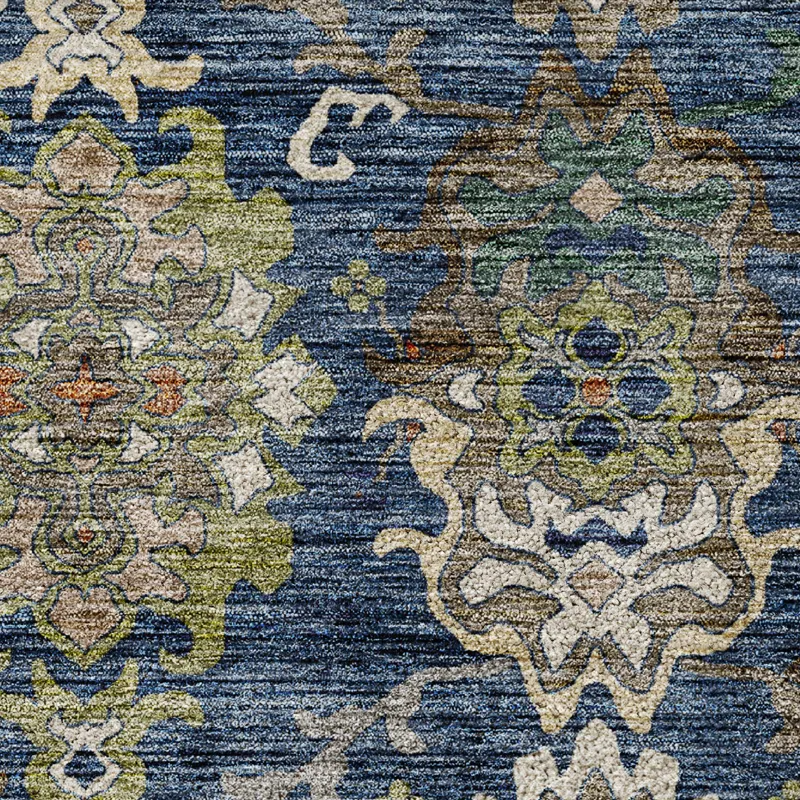 Indoor/Outdoor Silk Road Navy 2\'6\" x 3\'10\" Rug