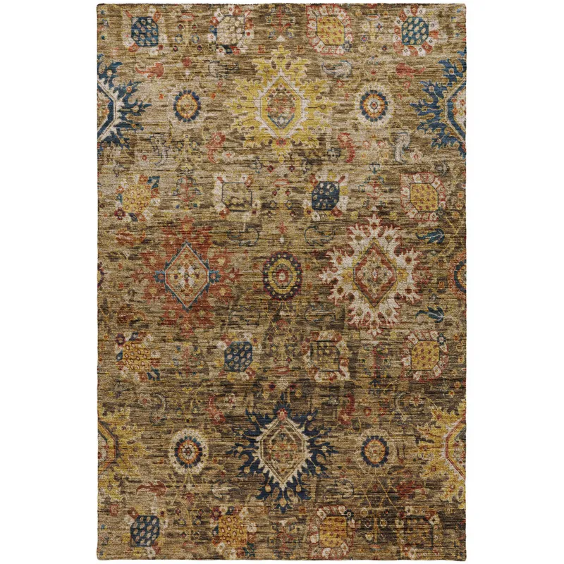 Indoor/Outdoor Silk Road Clove 9\' x 12\' Rug