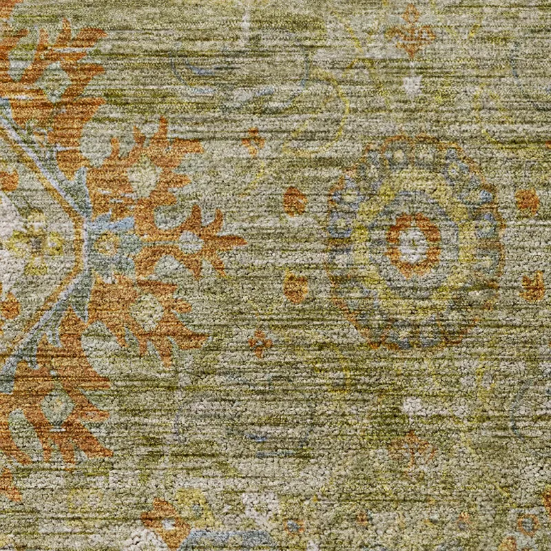 Indoor/Outdoor Silk Road Sage 1\'8\" x 2\'6\" Rug