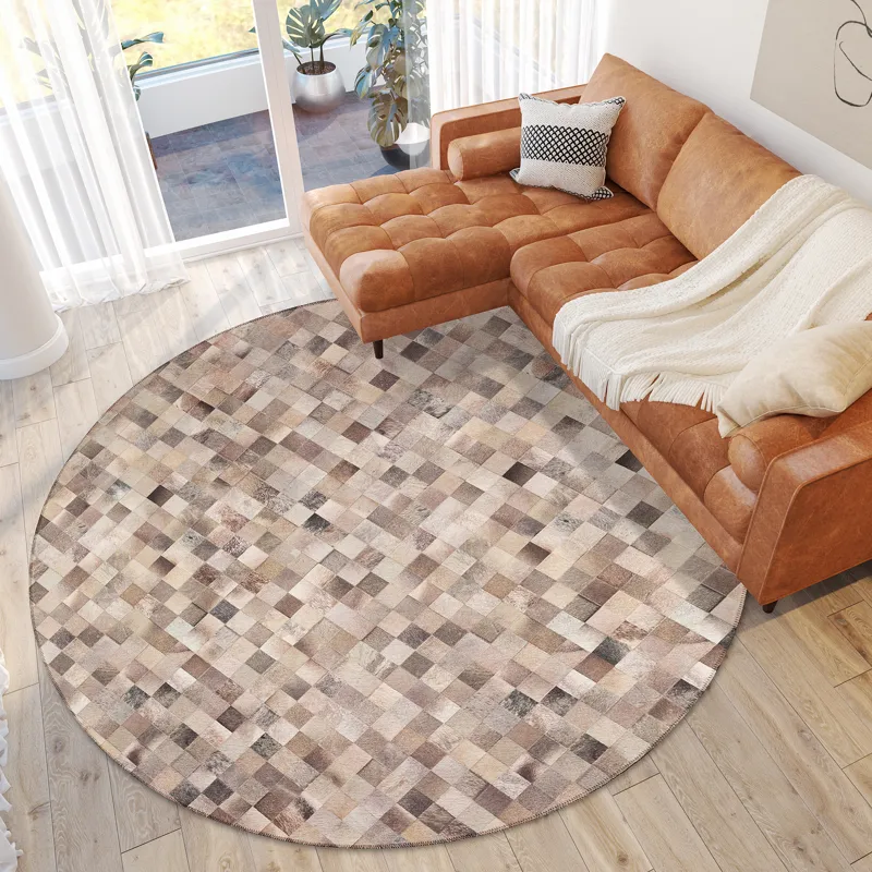 Indoor/Outdoor Stetson Flannel Washable 6\' x 6\' Round Rug