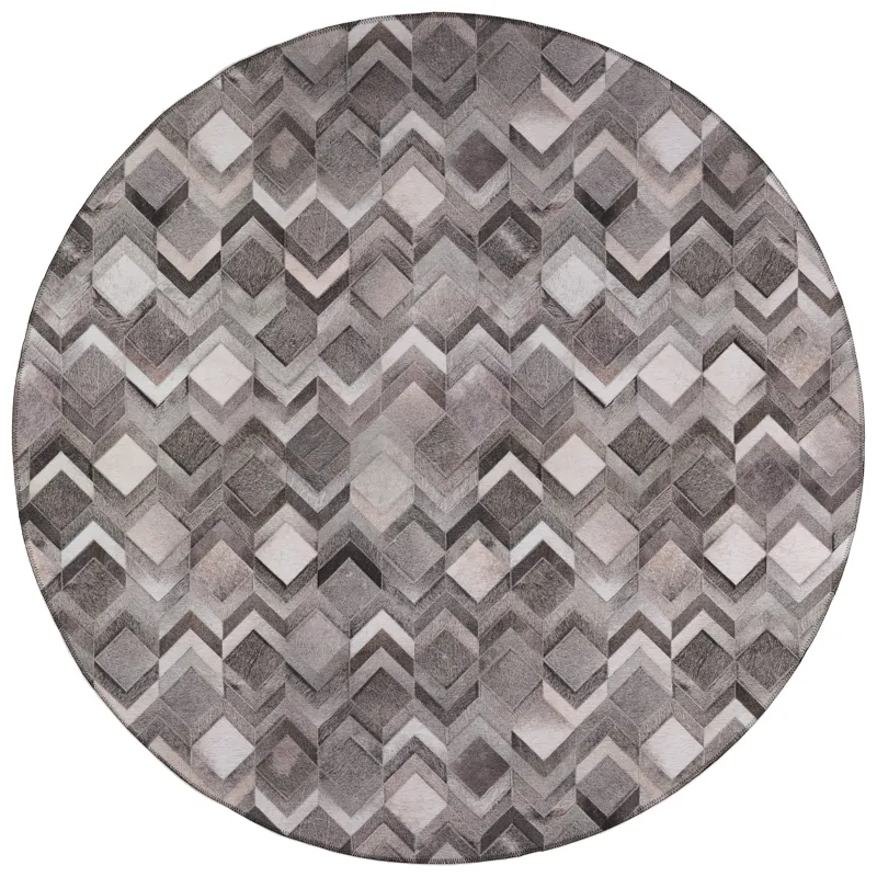 Indoor/Outdoor Stetson Flannel Washable 10\' x 10\' Round Rug