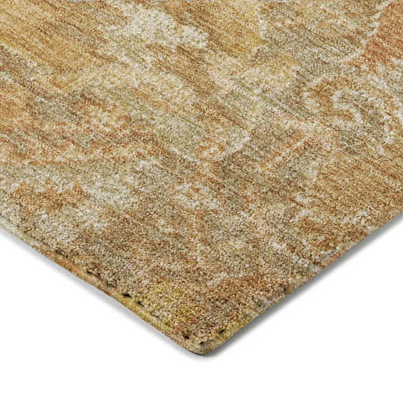 Luxury Washable Indoor/Outdoor Tabrook Khaki 2\'6\" x 3\'10\" Rug