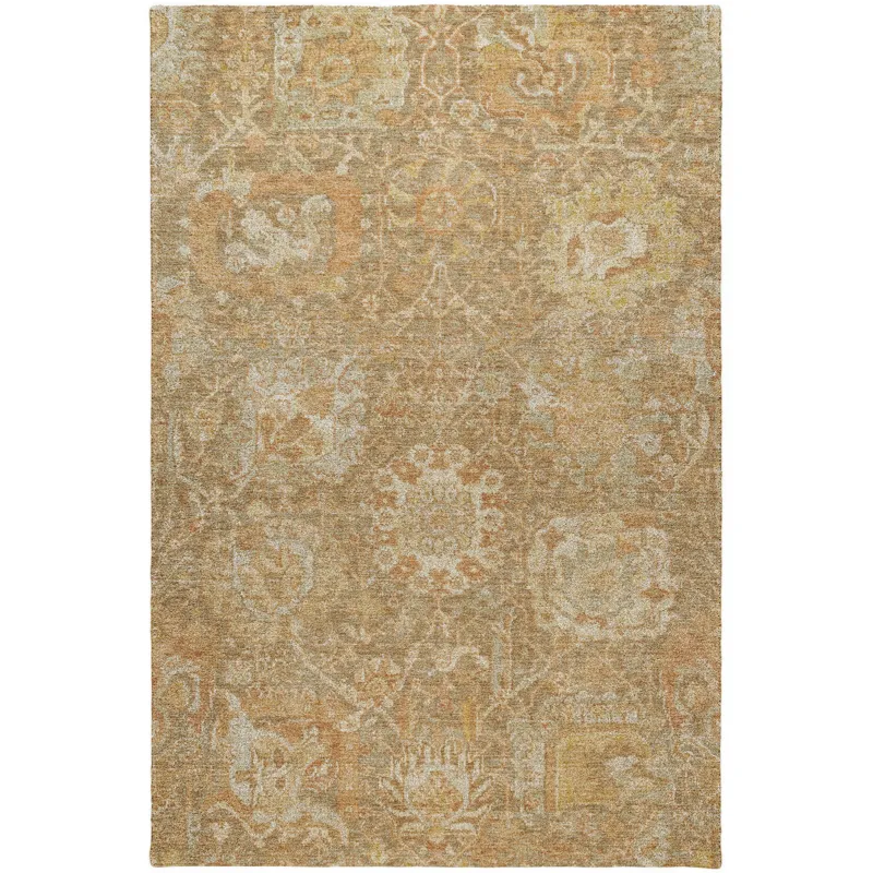 Luxury Washable Indoor/Outdoor Tabrook Khaki 2\'6\" x 3\'10\" Rug